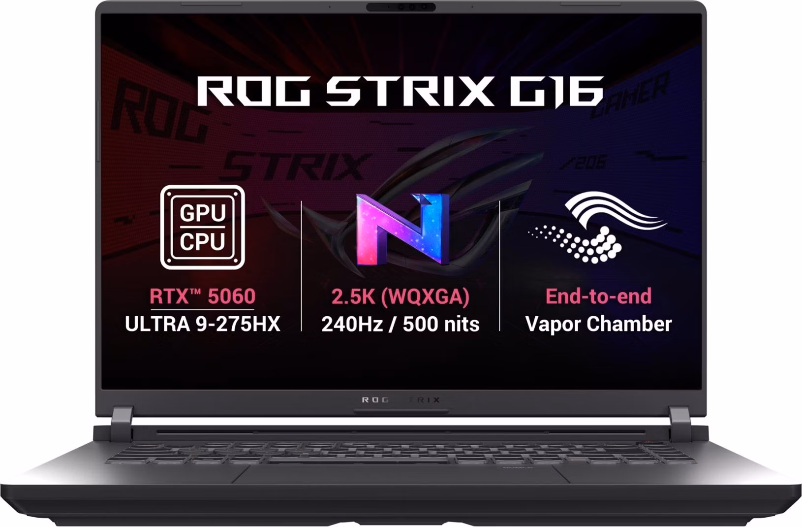 ASUS ROG Strix G16/G615LM-S5382Z/U9-275HX/16"/2560x1600/32GB/1TB/RTX 5060/bez OS/Gray/2R