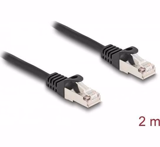 Delock Kabel ze zástrčkového konektoru RJ50 na zástrčkový konektor RJ50, S/FTP, 2 m, černý