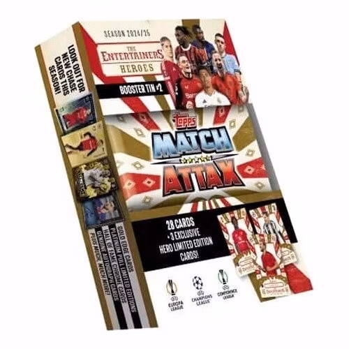 Futbalové karty Topps Match Attax TCG 2024/25 UCC Booster Tin 2 žltá