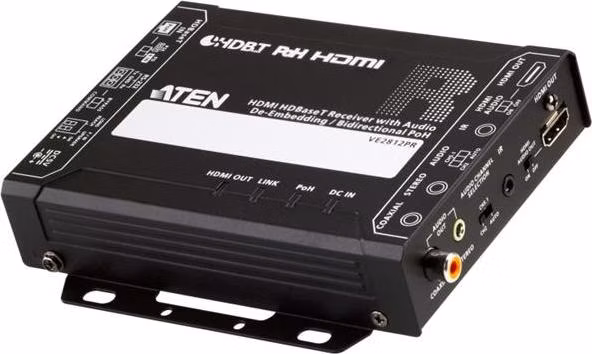 ATEN HDMI HDBaseT Receiver with Audio De-Embedding / Bi-directional PoH (4K@100m) (HDBaseT Class A) (PoH PSE &amp; PD)