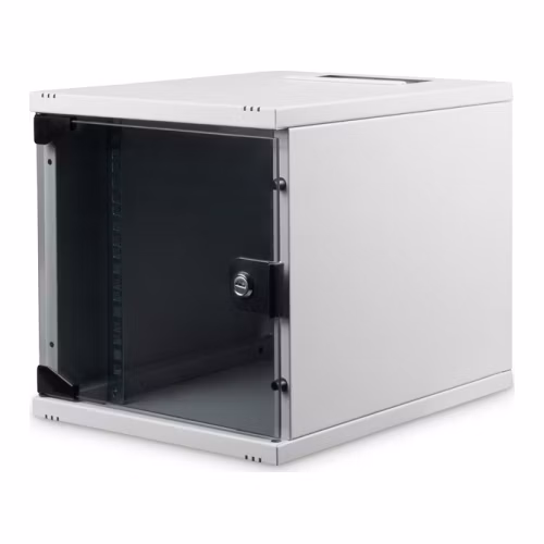 Digitus nástěnná skříňka 254 mm (10 ") 6U 330x312x400 mm, barva šedá (RAL 7035)
