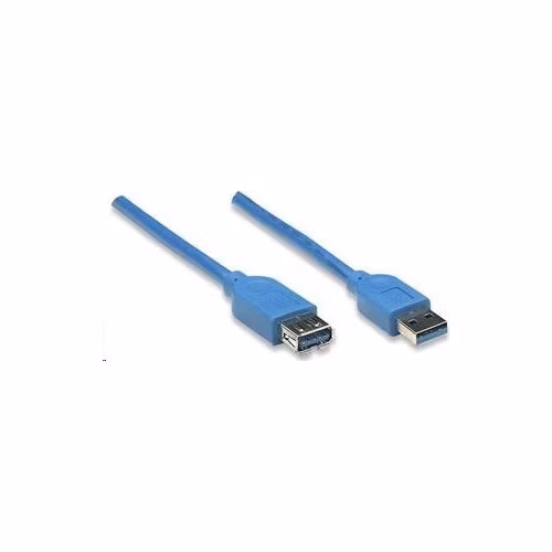 MANHATTAN USB kábel 3.0 A-A predĺženie 2m, modré
