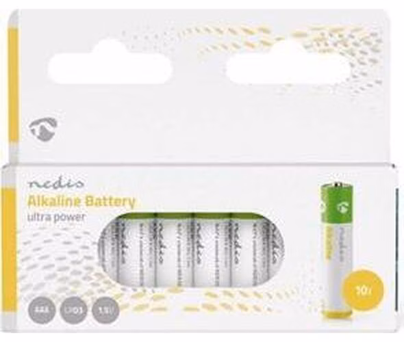 Nedis BAAKLR0310BL - Alkalická Baterie AAA | 1.5 V | 10 kusů | Blistr