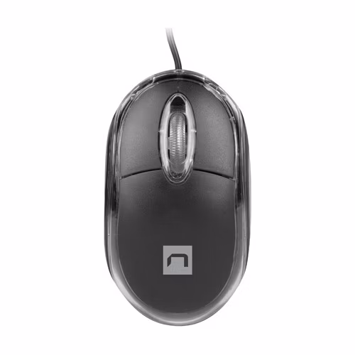 Natec optická myš VIREO 2/1000 DPI/Kancelárska/Optická/1 000 DPI/Drôtová USB/Čierna