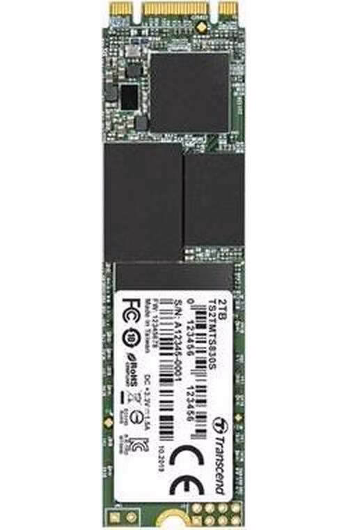 TRANSCEND MTS830S 2TB SSD disk M.2, 2280 SATA III 6Gb/s (3D TLC), 560MB/s R, 520MB/s W