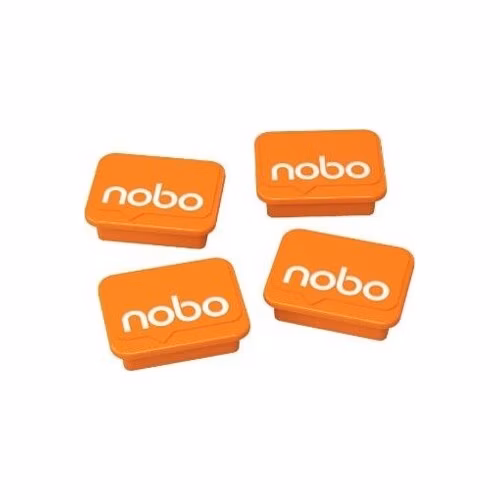 Nobo magnety 30 mm, oranžové (4)