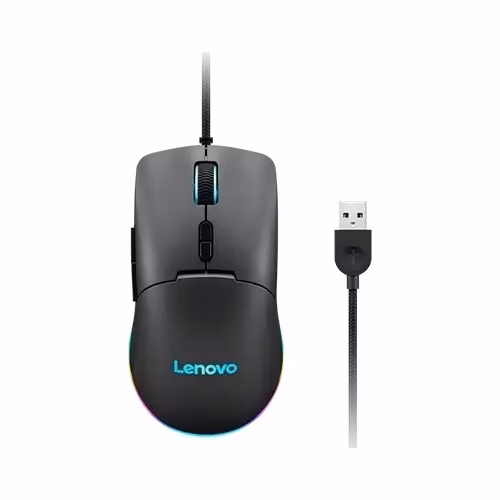 Lenovo M210/Herní/Optická/Pro praváky/8 000 DPI/Drátová USB/Černá