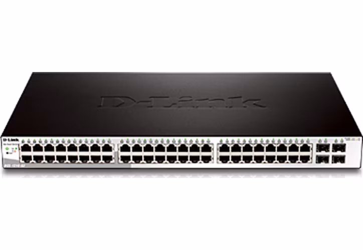 D-Link DGS-1210-52/E L2/L3 Smart+ switch, 48x GbE, 4x RJ45/SFP, fanless