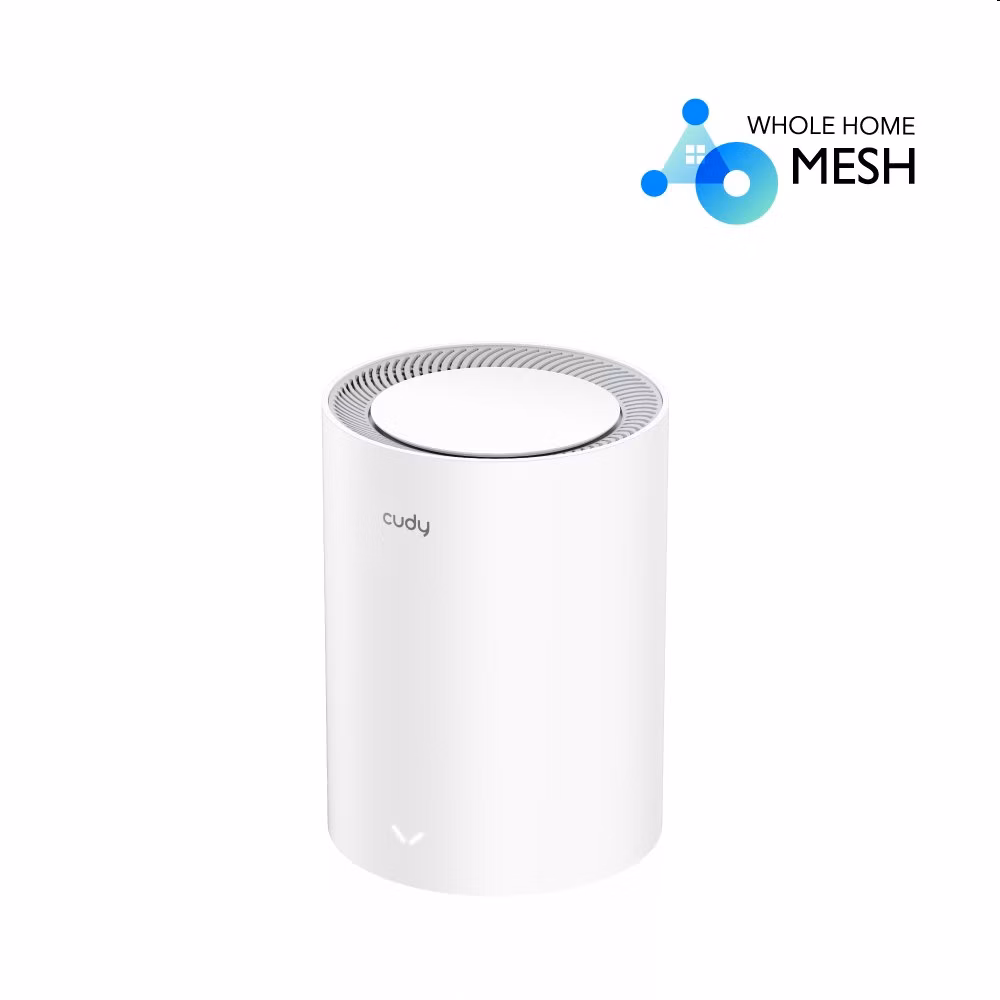 Cudy M1800 - AX1800 Wi-Fi 6 Mesh Solution 1-Pack, Dual-Band, 1201+574Mbps, AX/AC/A/B/G/N, 2x GigEth, 4x int.antenna, Beamform