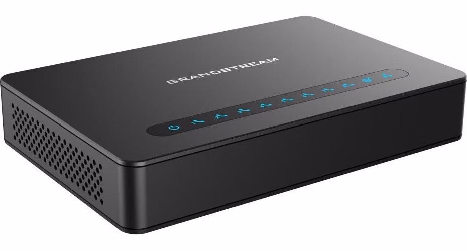 Grandstream HT818 analogový převodník 8x FXS, 2 SIP účty, 2x Gbit LAN, NAT router, 3-cestná konf., auto-provisio.