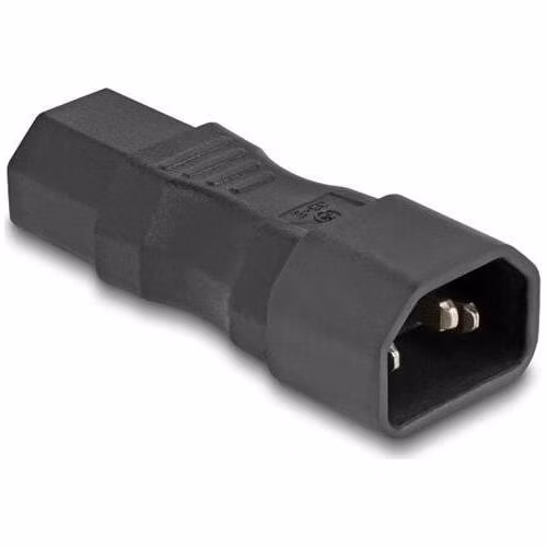 Delock Napájecí adaptér IEC 60320 – z C14 na C13, zástrčka / zásuvka, 10 A, přímý