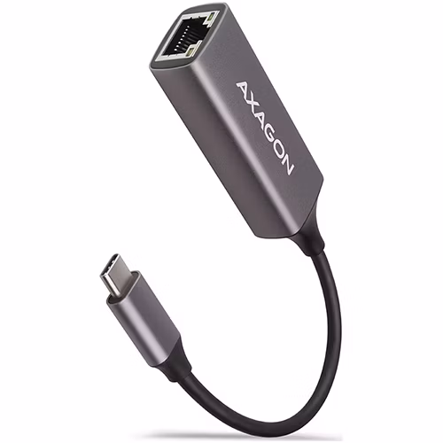 AXAGON ADE-TRC, USB-C 3.2 Gen 1 - Gigabitová sieťová karta Ethernet, automatická inštalácia, titánovo šedá