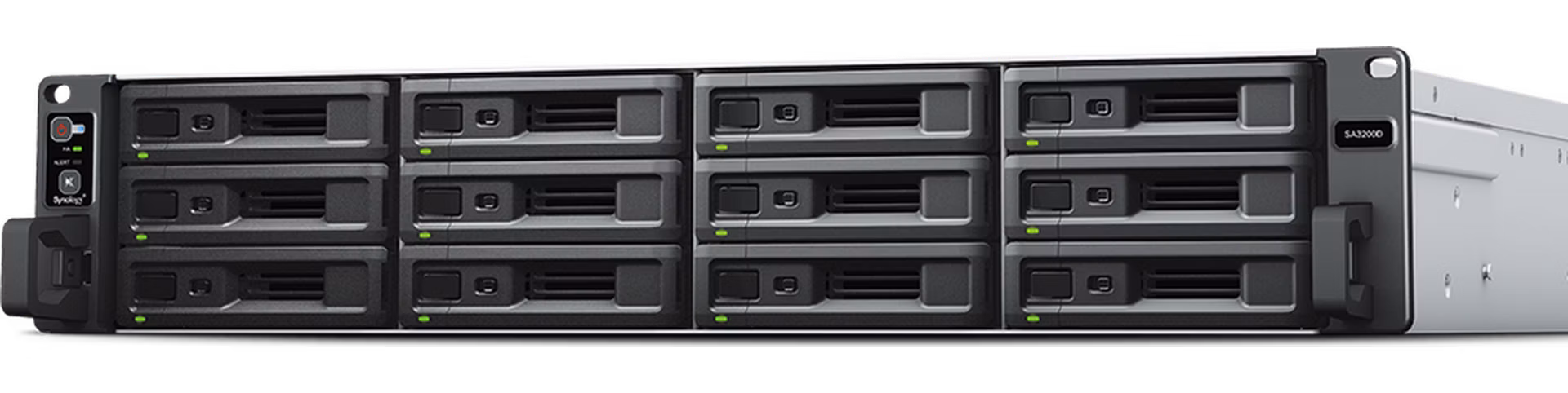 Synology SA3200D 2U, 12x SAS, 16GB RAM, , 4x Gb LAN, 2x 10Gb LAN, 2x PCIe