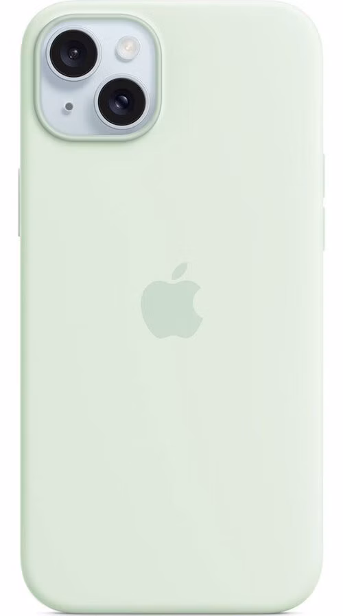 iPhone 15 Plus Silicone Case with MagSafe - Soft Mint *Poškodený obal*