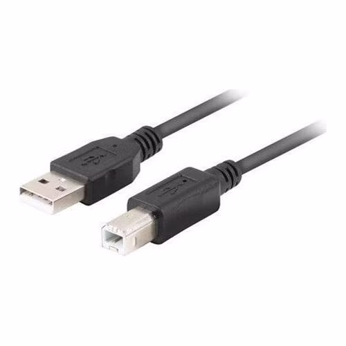 LANBERG USB-A (M) na USB-B (M) 2.0 kabel 1m, černý