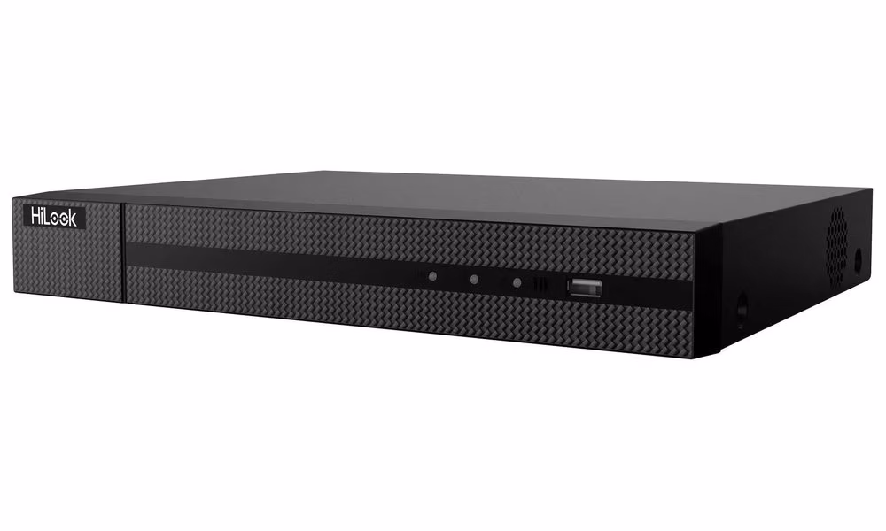 HiLook Powered by HIKVISION/ NVR-216MH-C/16P(D)/ 16 kamer/ 16x PoE/ 8Mpix/ HDMI/ VGA/ 2x USB/ LAN/ 2x SATA/ Kov