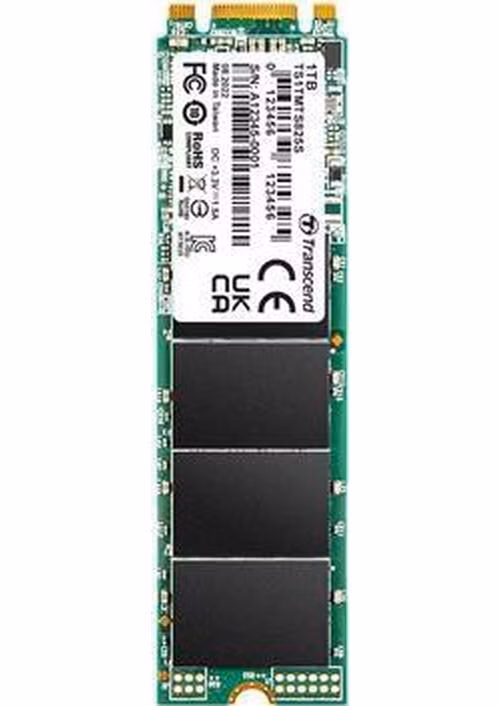 TRANSCEND MTS825S 1TB SSD disk M.2, 2280 SATA III 6Gb/s (3D TLC), 550MB/s R, 500MB/s W