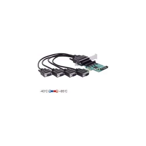 Delock PCI Express Karta na 4 x Sériový RS-232 se zdrojem napětí