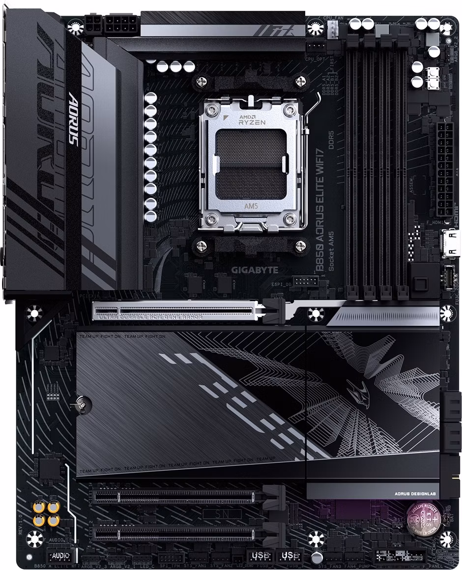 GIGABYTE MB Sc AM5 B850 A ELITE WF7, AMD B850, 4xDDR5, 1xDP, WiFi, ATX