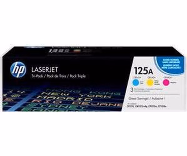 HP toner pro HP CLJ CP1215, 1515 (3x1400 str) CMY (CB541A-543A) CF373AM originál