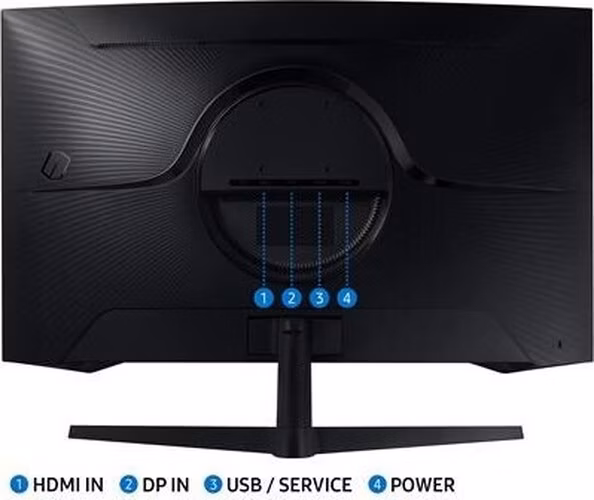 BAZAR - #SAMSUNG MT LED LCD Gaming Monitor 32" Odyssey LS32CG552EUXEN -prohnutý, VA,1ms,165Hz,2560x1440- poškozený obal