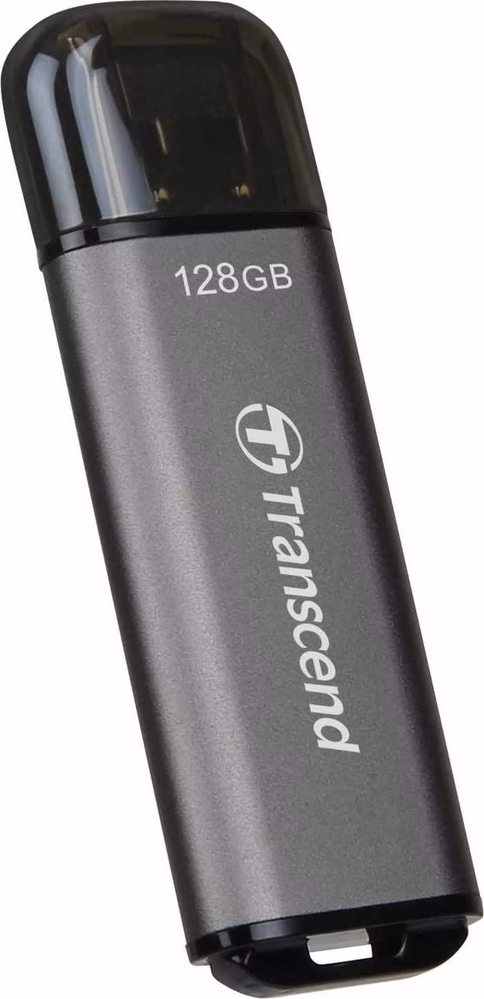 Transcend 128GB JetFlash 920, USB 3.0 (3.2 Gen 1) flash disk, LED indikace, 420MB/s R, 400MB/s W, vesmírně šedý