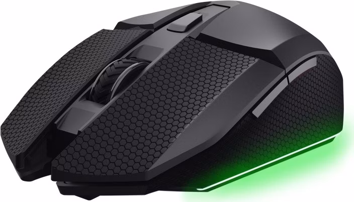 Trust GXT122 FELOX+/Herní/Optická/Pro praváky/10 000 DPI/USB+BT/Černá