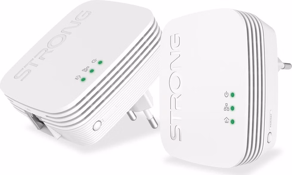 STRONG sada 2 adaptérů Powerline PL600MDUO/ 600 Mbit/s/ 1x LAN/ bílý
