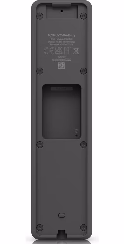 ROZBALENÉ - Ubiquiti UniFi G6 Entry - Video zvonek/čtečka, 5Mpx, IR LED, AI detekce, NFC, obousm. audio, IP55, PoE+, černá