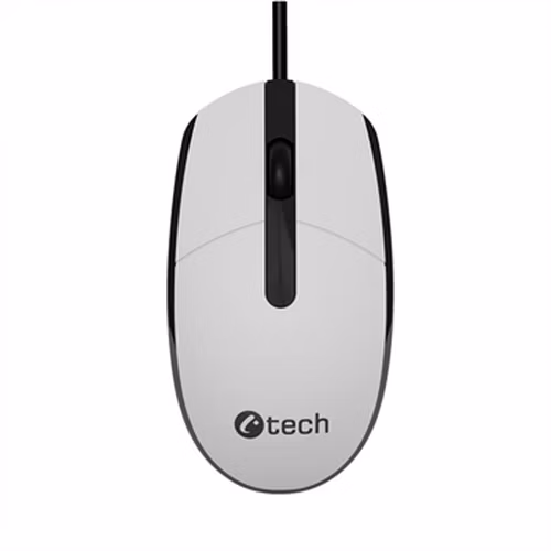 C-TECH myš WM-10, USB, 1200 DPI, bílo-černá