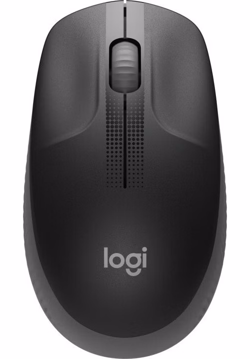 Logitech M190/Kancelářská/Optická/1 000 DPI/Bezdrátová USB/Černá