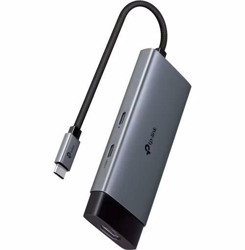 USB Type-C 5-Port Hub SPEC: 1 × USB-C Connector,1 × HDMI 4K 60Hz Port,1 × USB-C PD 100W Port,2 × USB-A 3.0 Ports,1 × USB