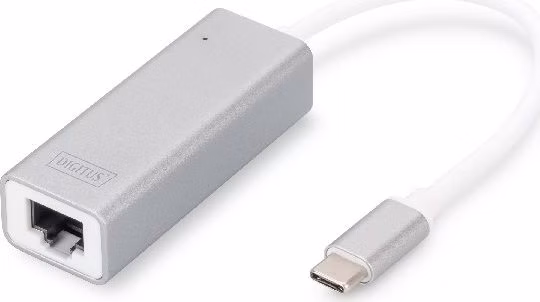Digitus USB Typ C 3.0 Gigabit Ethernet Adapter, 10/100/1000 Mbps Chipset: RTL8153