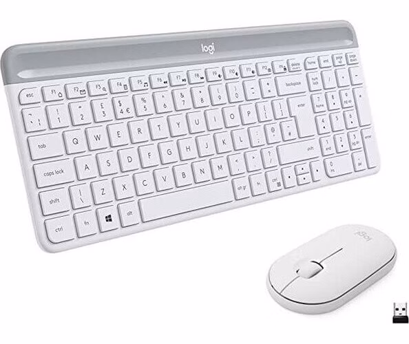 Logitech® MK470 Slim Wireless Combo - OFFWHITE - SK/CZ