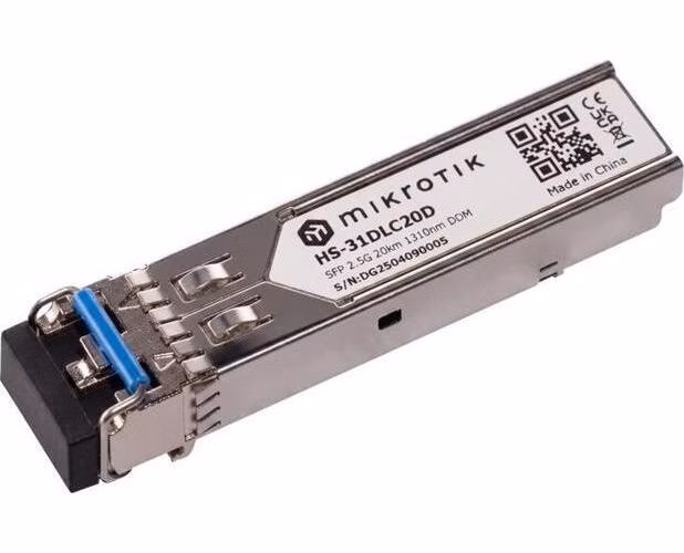 MikroTik HS-31DLC20, 1G/2.5G SFP SM modul (20km)