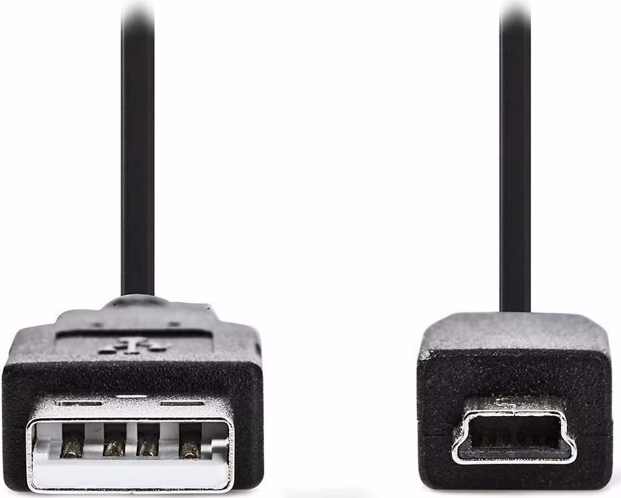 NEDIS kabel USB 2.0/ zástrčka USB-A - zástrčka USB Mini-B 5 pinů/ černý/ bulk/ 3m