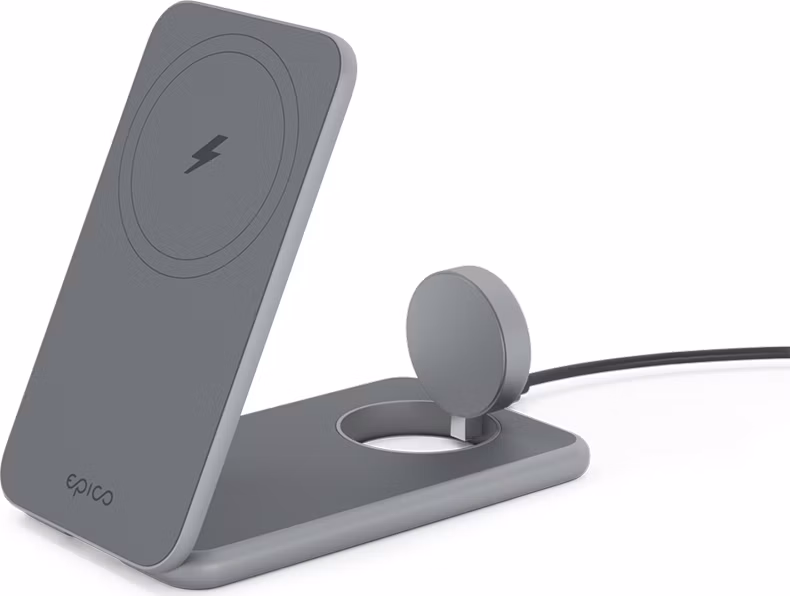 iStores by Epico Mag+ Foldable Charging Stand MagSafe compatible - vesmirne šedá
