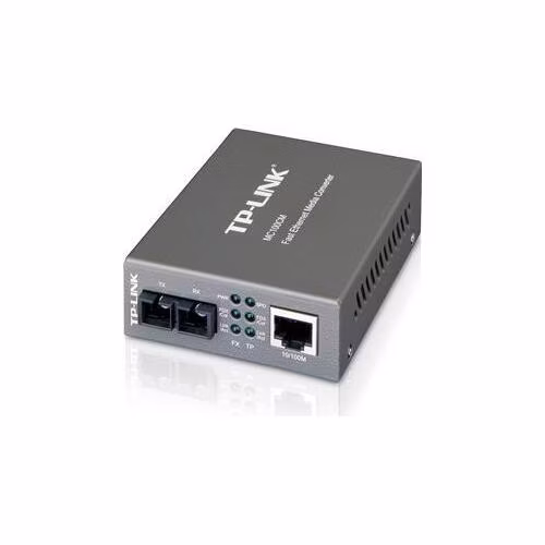 10/100 Mbps RJ45 to 100 Mbps Multi-mode SC Fiber Converter PORT: 1× 100 Mbps TX SC Port, 1× 100 Mbps RX SC Port, 1× 10/1