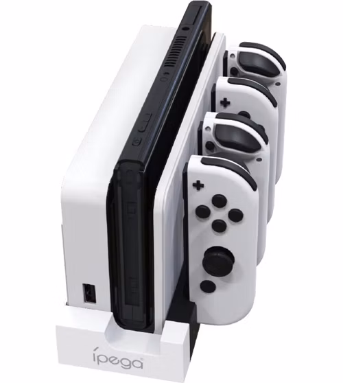 iPega 9186 Charging dock for Nintendo Switch Joy-con, white black