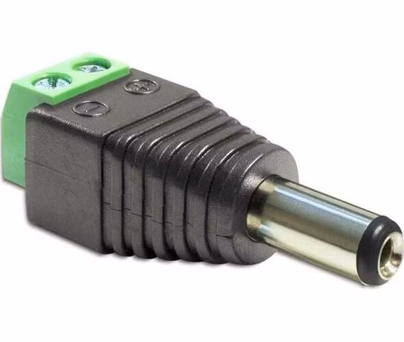 Delock Adaptér DC 2,5 x 5,5 mm samec > svorkovnice 2 piny