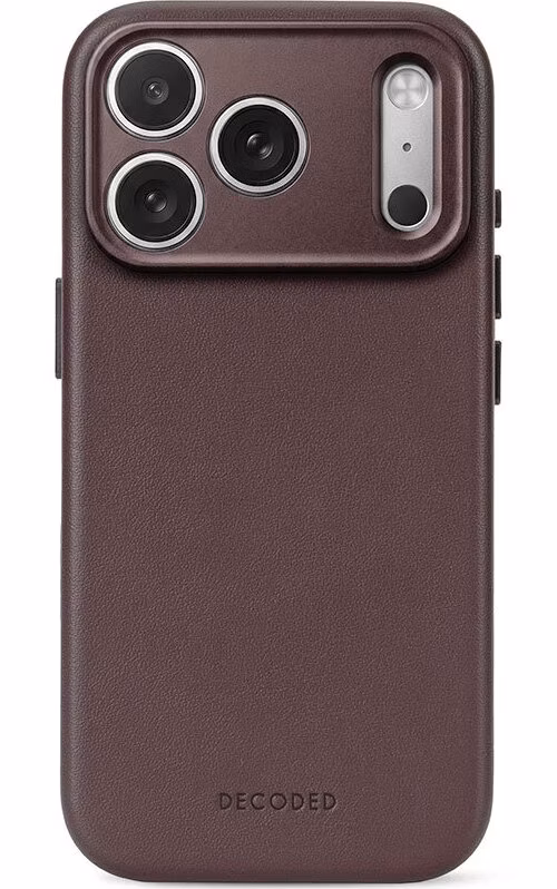 Decoded kryt Leather Case Magsafe pre iPhone 18 Pro - Chocolate Brown