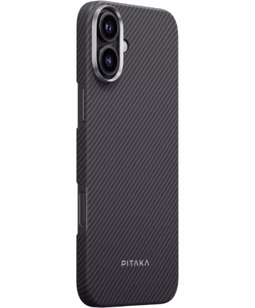 Pitaka kryt Ultra-Slim Case pre iPhone 16 - Black/Grey Twill