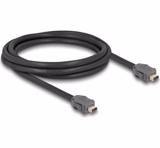Delock ze zástrčkového konektoru Cable ix Industrial®( A-kódovaný) na zástrčkový konektor Cat.7, délky 2 m