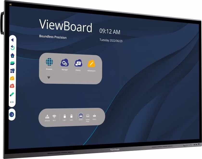 ViewSonic Flat Touch Display IFP8662/ 86"/ UHD / 16/7 /400cd / Android 3-32/ OPS/VGA/HDMI/USB-C/HDMIout