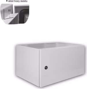 Datacom 19"vonkajší rozvádzač 4U/600x400 IP65 sivý