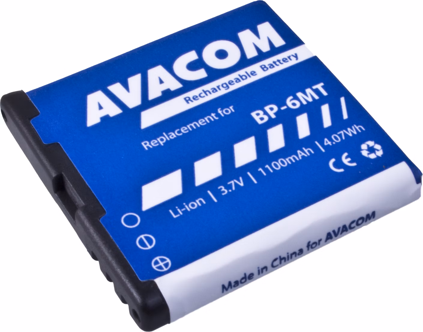 Baterie AVACOM GSNO-BP6MT-S1100A do mobilu Nokia E51, N81, N81 8GB, N82, Li-Ion 3,6V 1100mAh