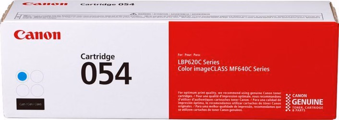 Canon originální toner CRG-054C (azurový, 1200str.) pro Canon i-SENSYS LBP621Cw, 623Cdw, MF641Cw, 643Cdw, 645Cx