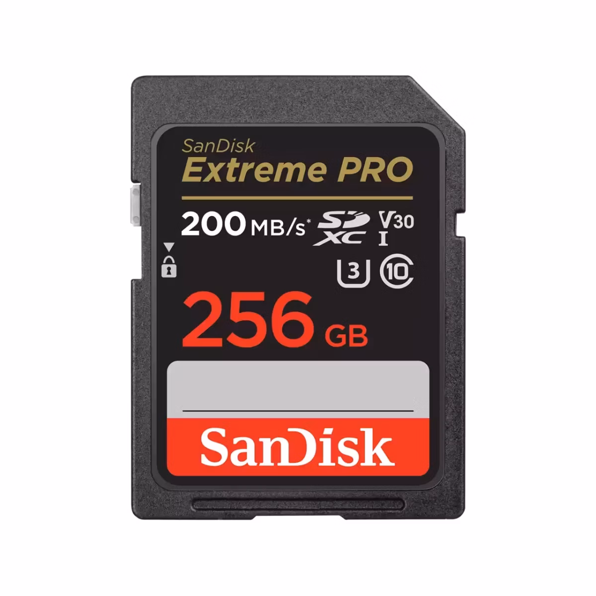 SanDisk Extreme PRO 256GB SDXC / UHS-I, Class 10, U3, V30 /  up to 200MB/s &amp; 140MB/s Read/Write / + 2 years RescuePRO