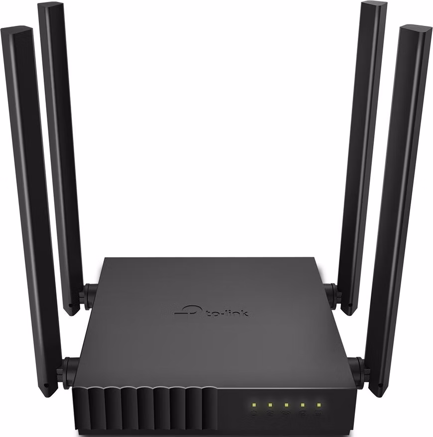 AC1200 Dual-Band Wi-Fi Router SPEED: 300 Mbps at 2.4 GHz + 867 Mbps at 5 GHz SPEC: 4× Antennas, 1× 10/100M WAN Port + 4×