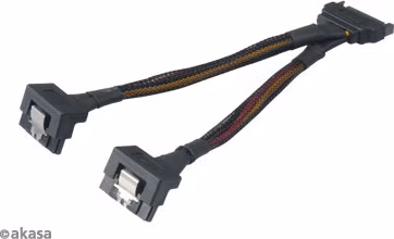 SATA napájacia rozdvojka Sata(M) na 2xSata(F) 15 cm
